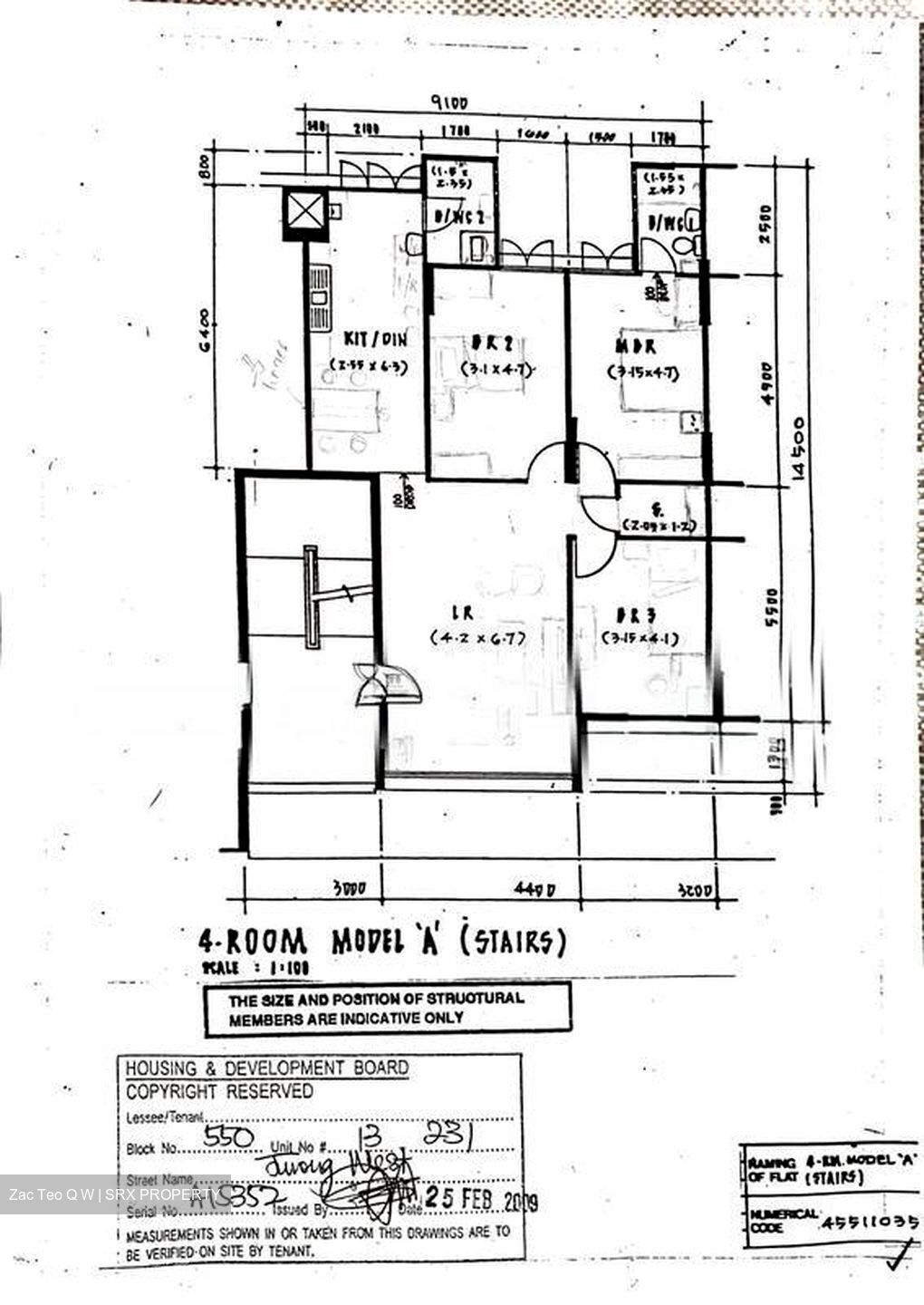 Blk 550 Jurong West Street 42 (Jurong West), HDB 4 Rooms #495536481